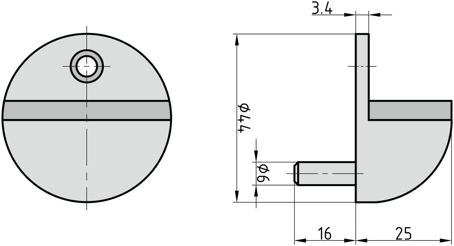 BASI 7704-0020 TS 20 Boden Türstopper Türfeststeller aus Edelstahl