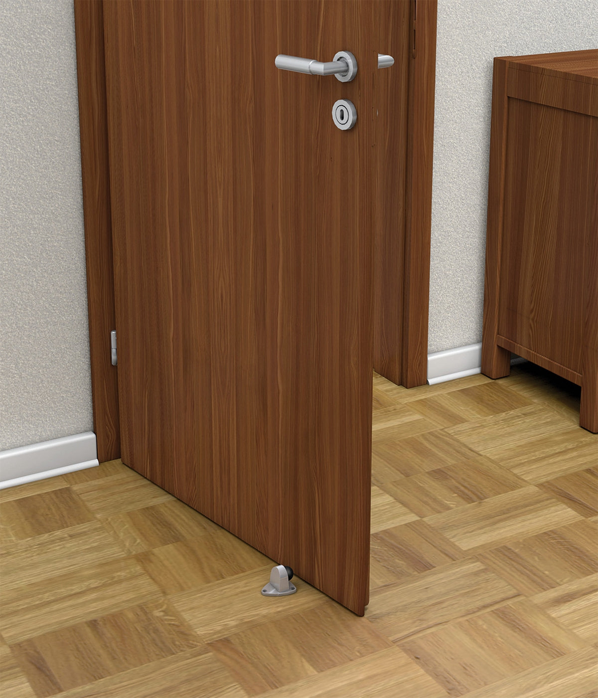 BASI 7704-0022 TS 22 Boden Türstopper Türfeststeller Edelstahloptik