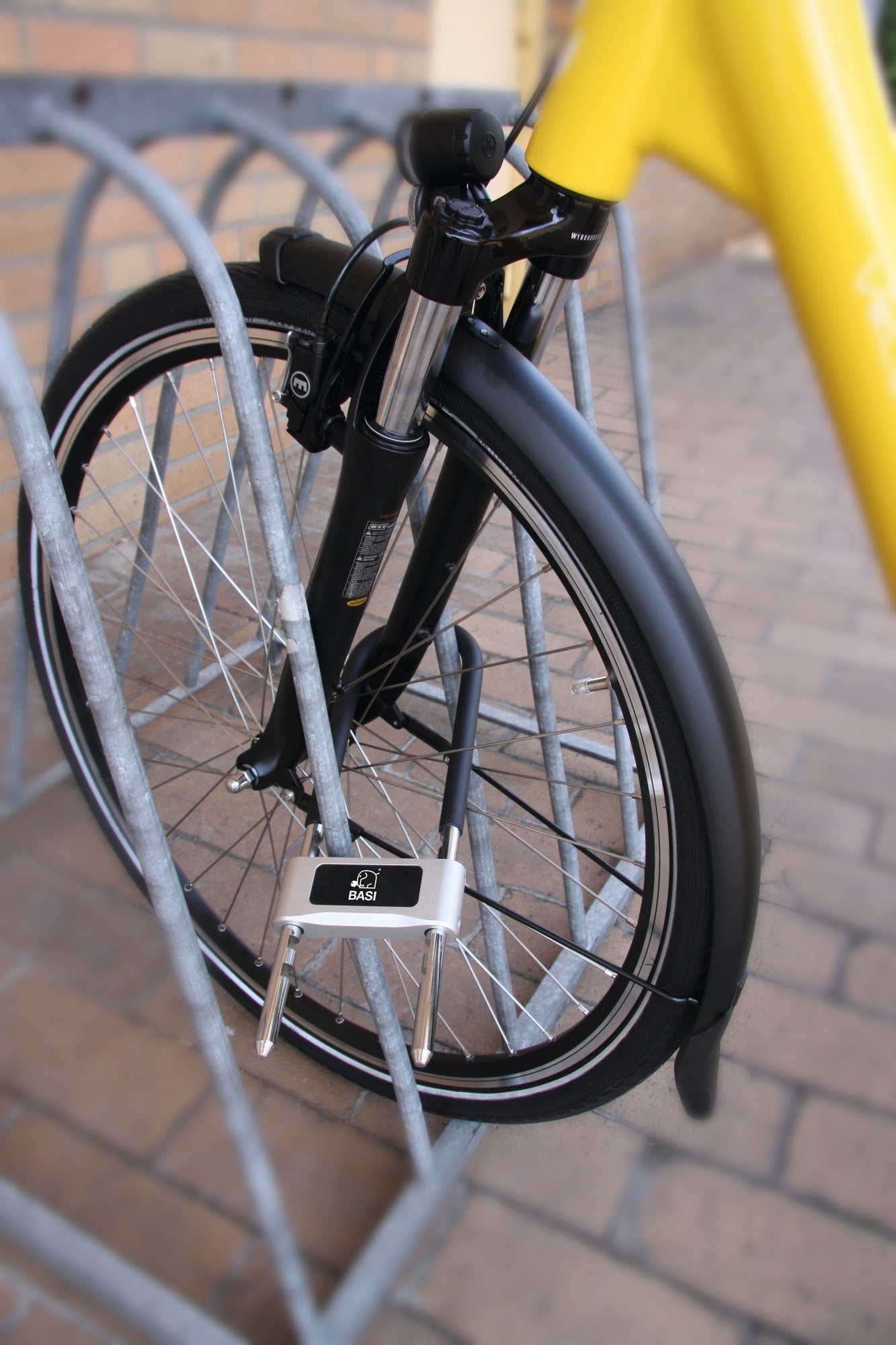 BASI 6990-0307 ZR 307 Fahrrad Bügelschloss mit Fingerprint Fahrradschloss