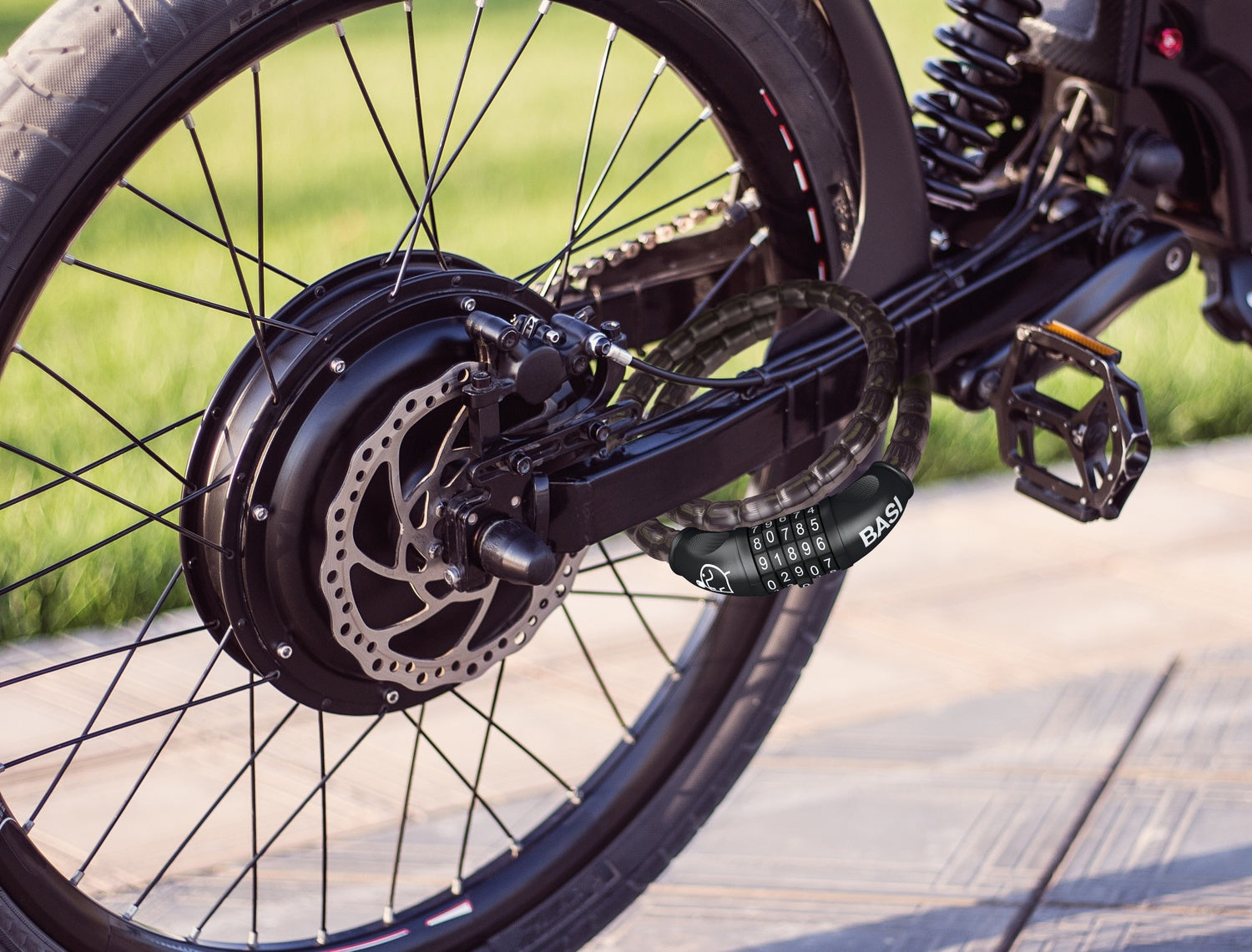 BASI 6990-0308 ZR 308 Fahrrad Panzerkabel Zahlenschloss 18 x 1000mm Fahrradschloss