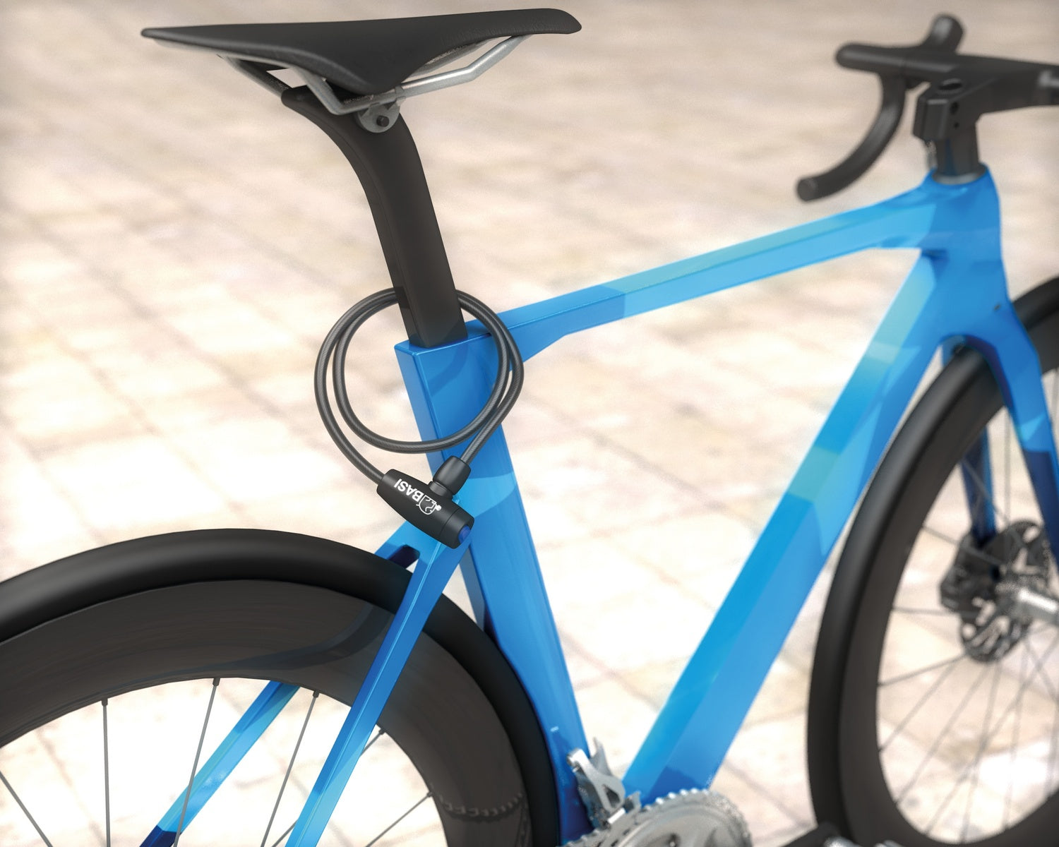 BASI 6990-0312 ZR 312 Fahrrad Spiralkabel 2 Schlüssel 8 x 650mm Fahrradschloss