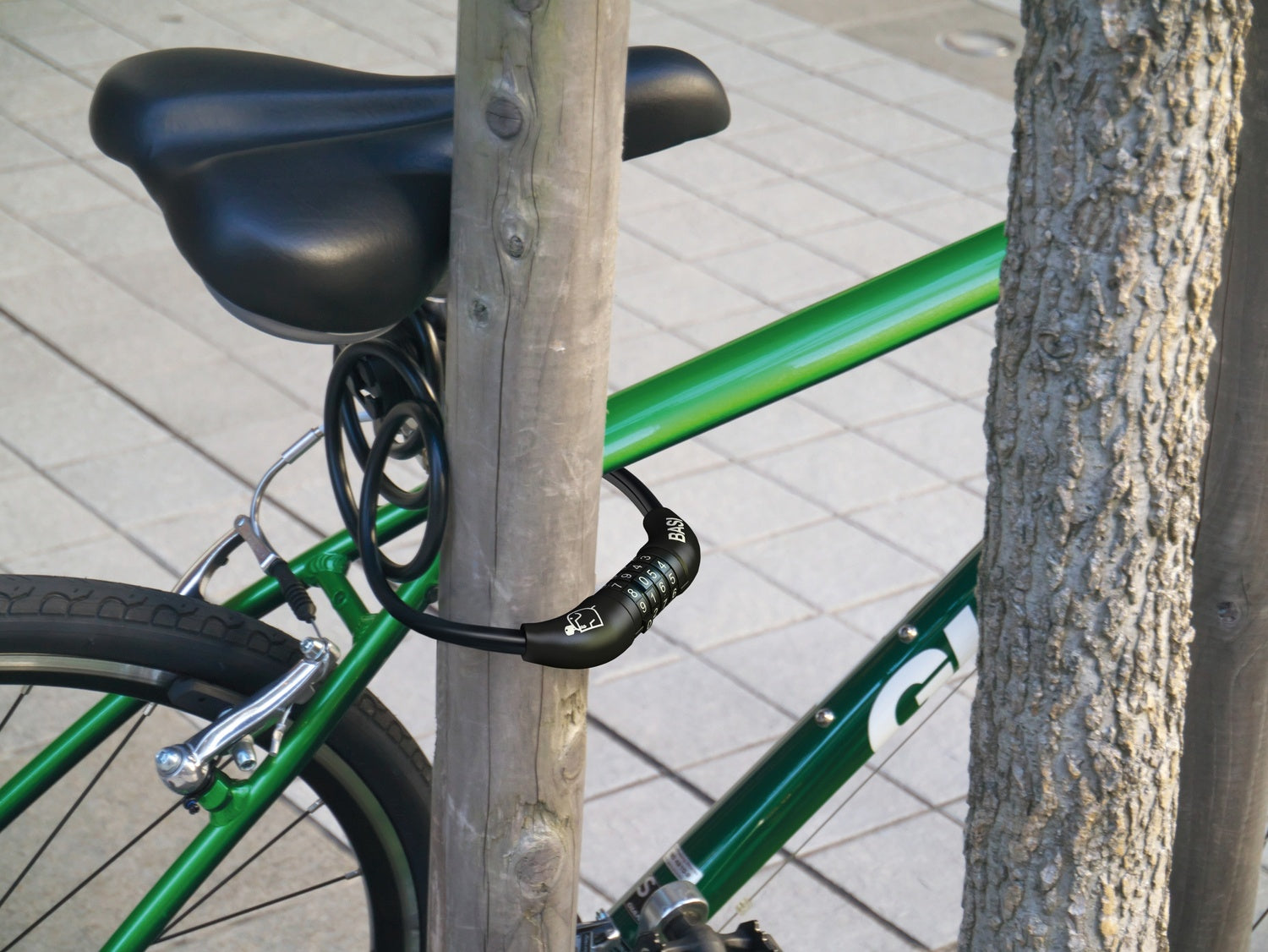 BASI 6990-0313 ZR 313 Fahrrad Spiralkabel Zahlenschloss 8 x 650mm Fahrradschloss