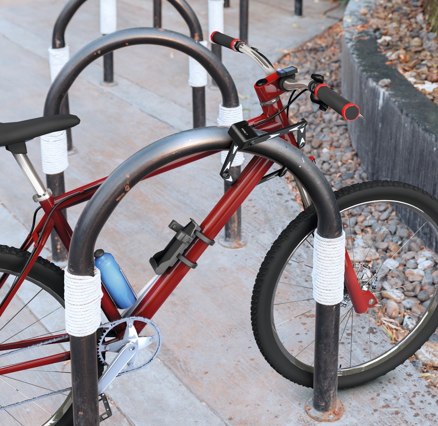 BASI 6990-0314 ZR 314 Fahrrad Faltschloss Rahmenhalterung Länge 950mm Fahrradschloss