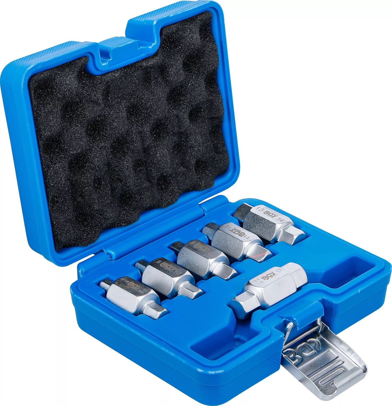 BGS 1015 Satz Öldienstschlüssel 6 teilig in Box Ölfilterschlüssel Ölwechsel