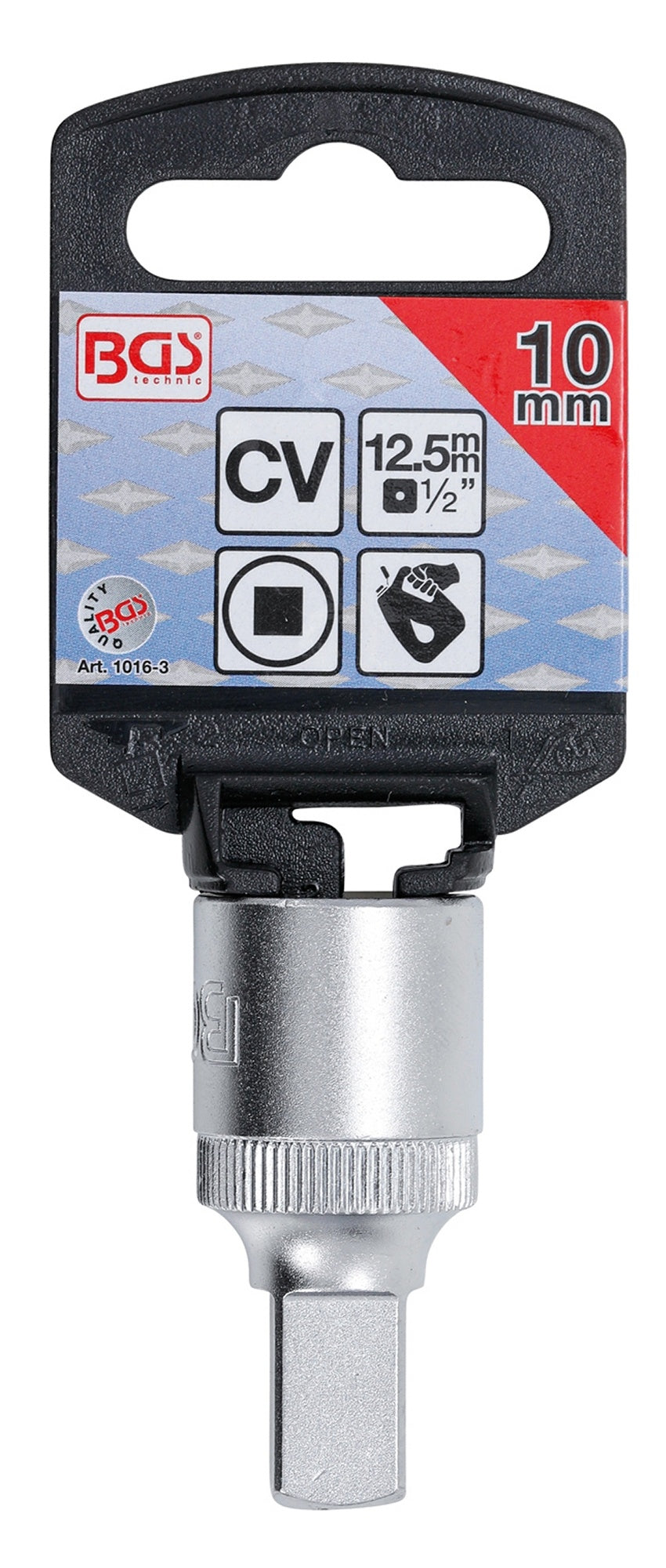 BGS 1016-3 Öldienstschlüssel Vierkant Nuss 10mm Antrieb 12,5mm (1/2")