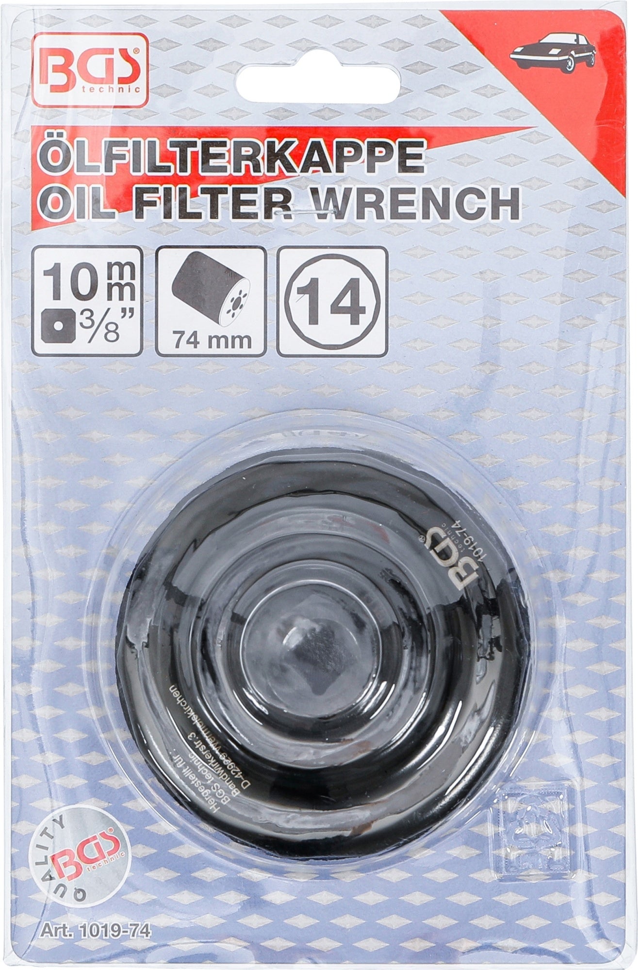 BGS 1019-74 Ölfilterschlüssel Vierzehnkant Ø 74mm für Mercedes-Benz VW