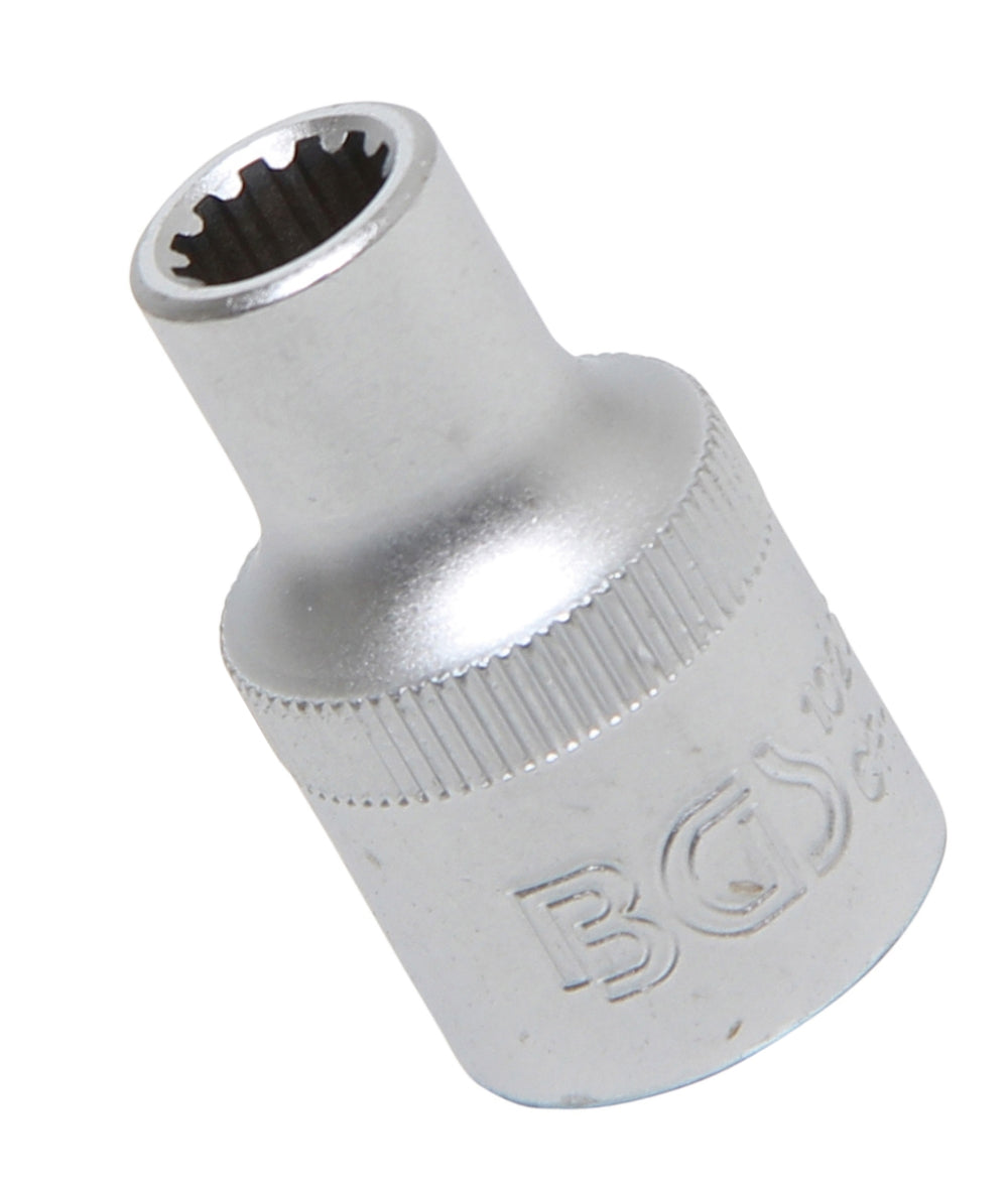 BGS 10208 Nuss / Stecknuss / Steckschlüsseleinsatz Gear Lock SW 8mm Antrieb 12,5mm (1/2")