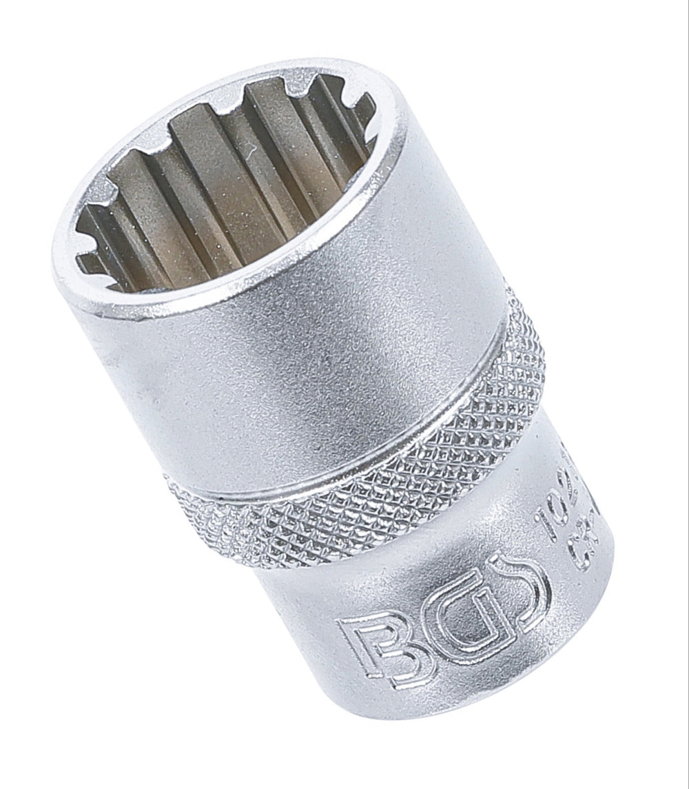 BGS 10218 Nuss / Stecknuss / Steckschlüsseleinsatz Gear Lock SW 18mm Antrieb 12,5mm (1/2")