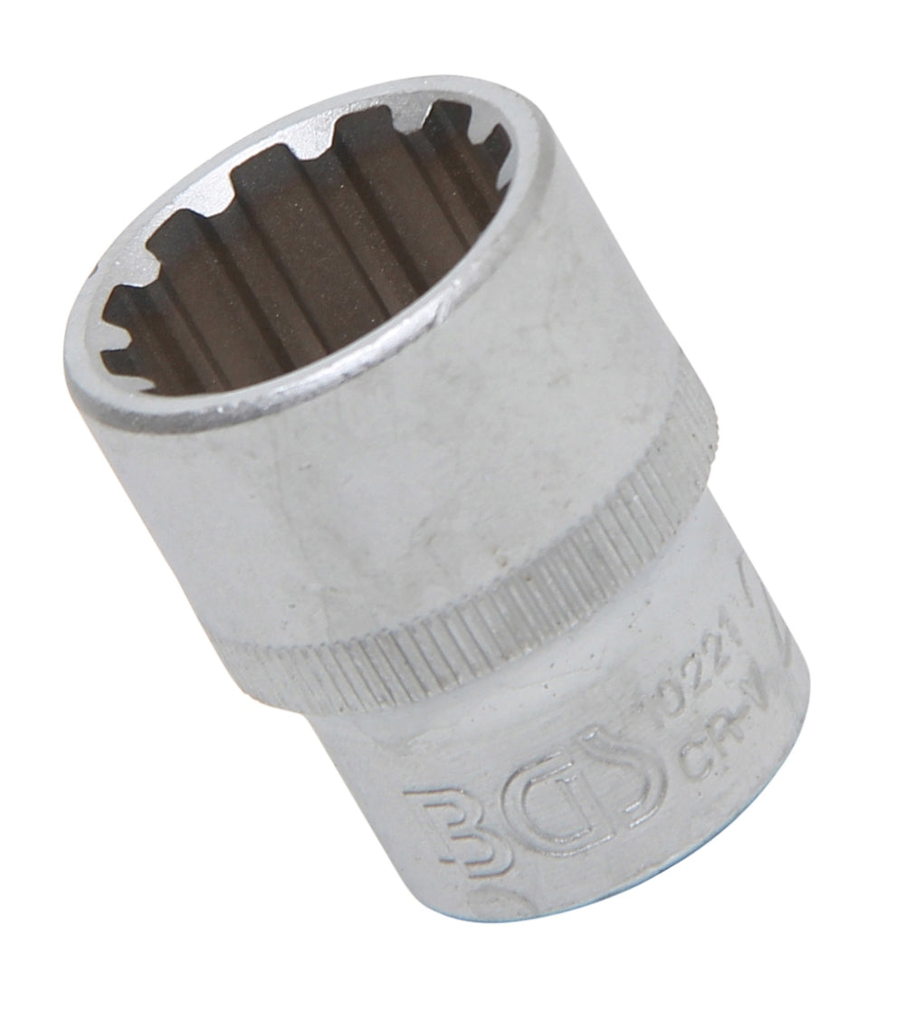 BGS 10221 Nuss / Stecknuss / Steckschlüsseleinsatz Gear Lock SW 21mm Antrieb 12,5mm (1/2")