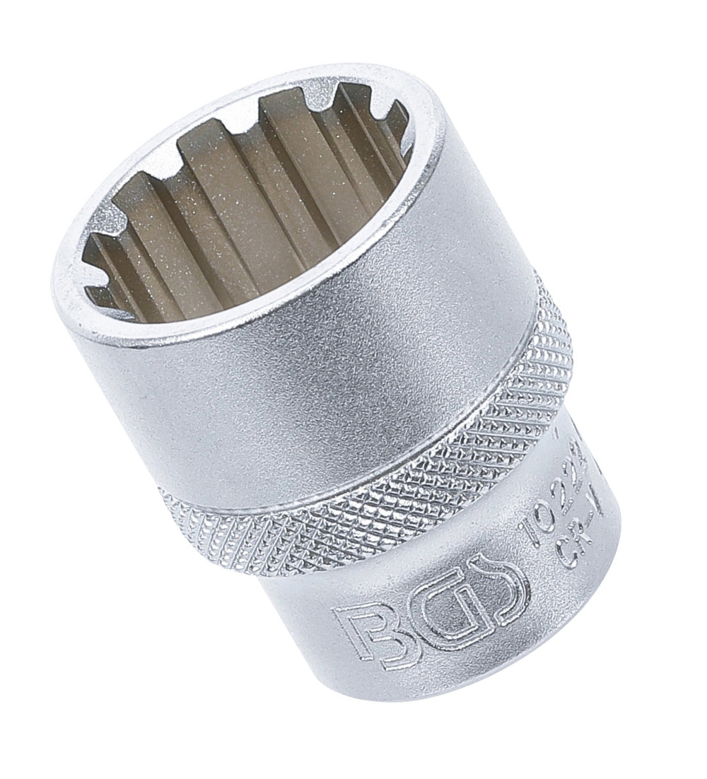 BGS 10222 Nuss / Stecknuss / Steckschlüsseleinsatz Gear Lock SW 22mm Antrieb 12,5mm (1/2")