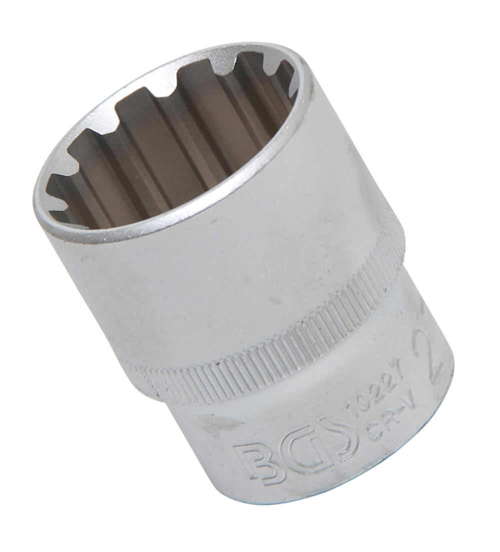 BGS 10227 Nuss / Stecknuss / Steckschlüsseleinsatz Gear Lock SW 27mm Antrieb 12,5mm (1/2")