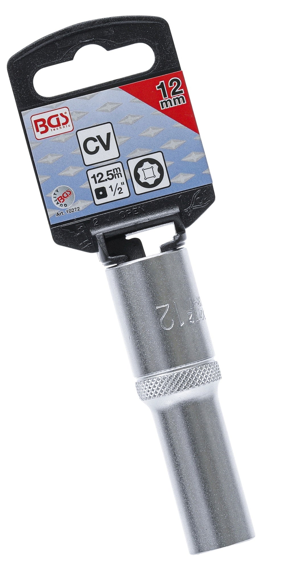 BGS 10272 Nuss / Stecknuss 12mm lang/tief Super Lock Wellenprofil Antrieb 12,5mm (1/2")