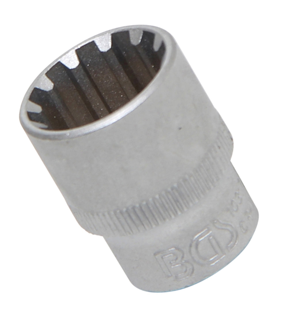 BGS 10317 Nuss / Stecknuss / Steckschlüsseleinsatz Gear Lock SW 17mm Antrieb 10mm (3/8")