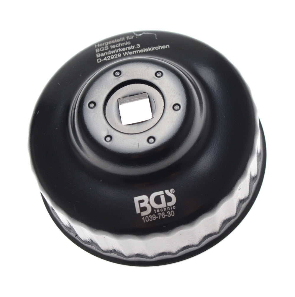 BGS 1039-76-30 Ölfilterschlüssel 30-kant Ø 76mm für Ford Motorkraft