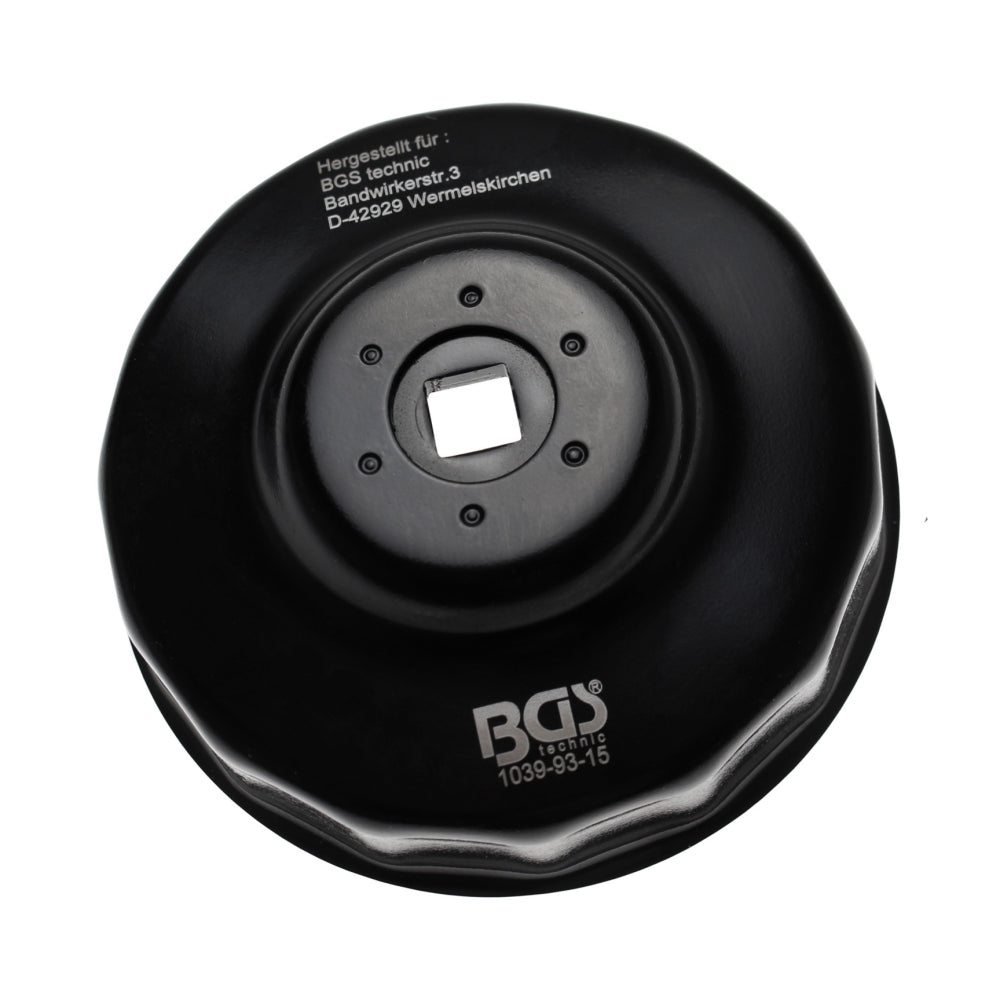 BGS 1039-93-15 Ölfilterschlüssel 15-kant Ø 93mm für Honda Mazda Mitsubishi Nissan Volvo