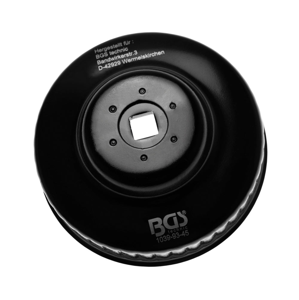 BGS 1039-93-45 Ölfilterschlüssel 45-kant Ø 93mm für Audi VW