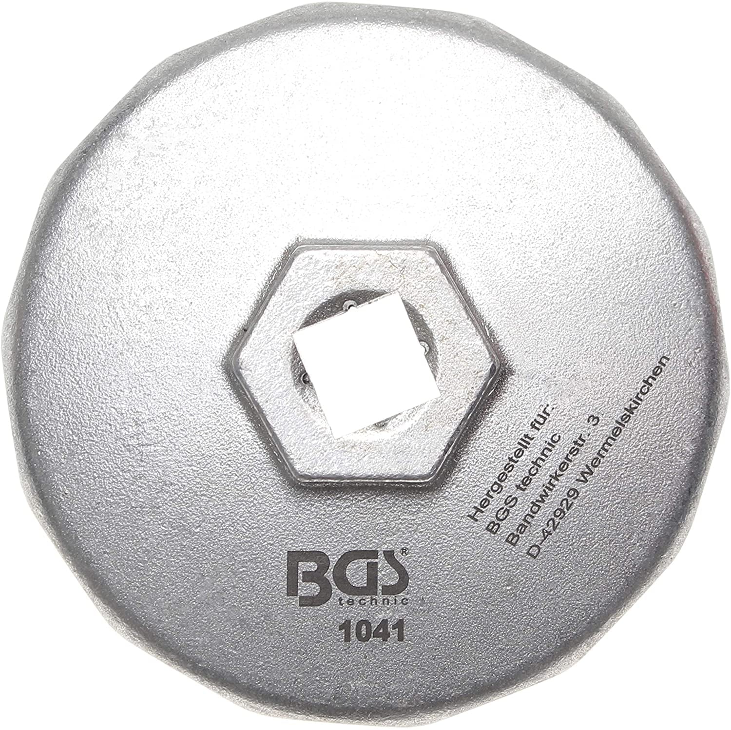 BGS 1041 Ölfilterkappe / Ölfilterschlüssel aus Aluminium Druckguss Ø74mm x 14-kant