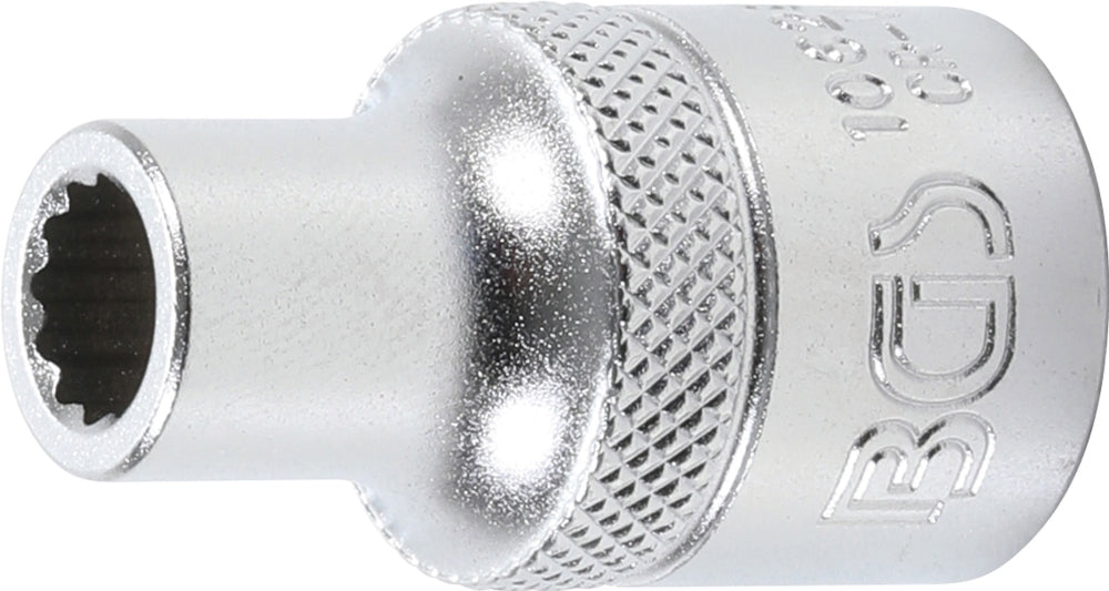 BGS 10628 Nuss / Stecknuss / Steckschlüsseleinsatz 8mm Zwölfkant Antrieb 12,5mm (1/2")