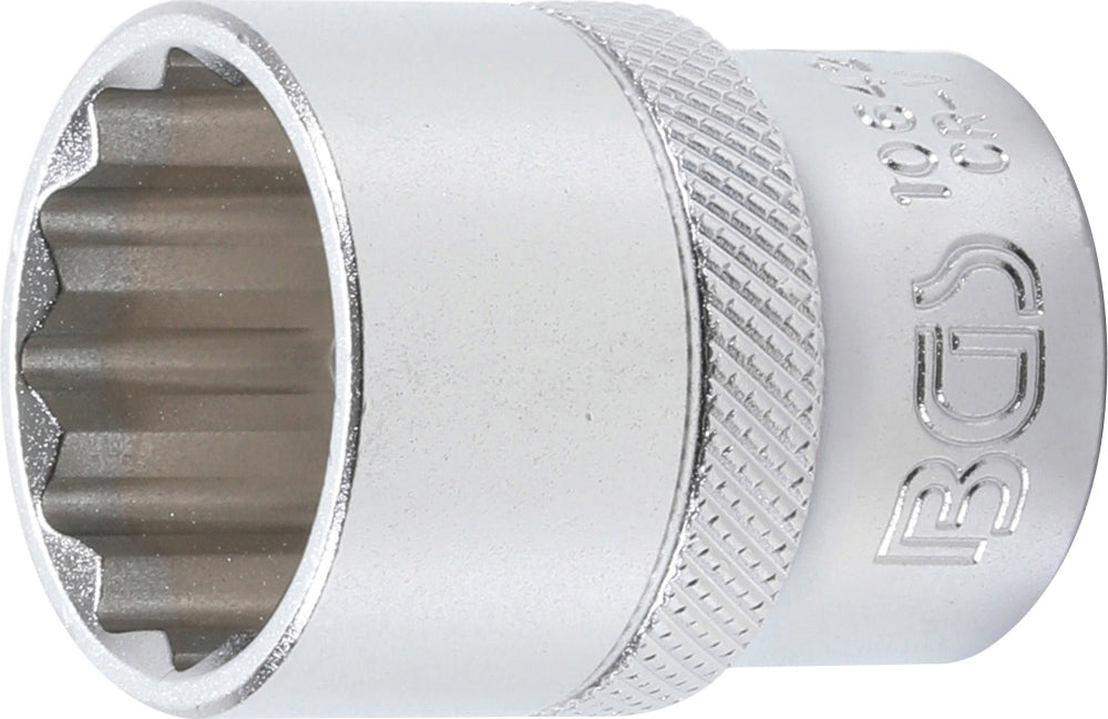 BGS 10642 Nuss / Stecknuss / Steckschlüsseleinsatz 22mm Zwölfkant Antrieb 12,5mm (1/2")
