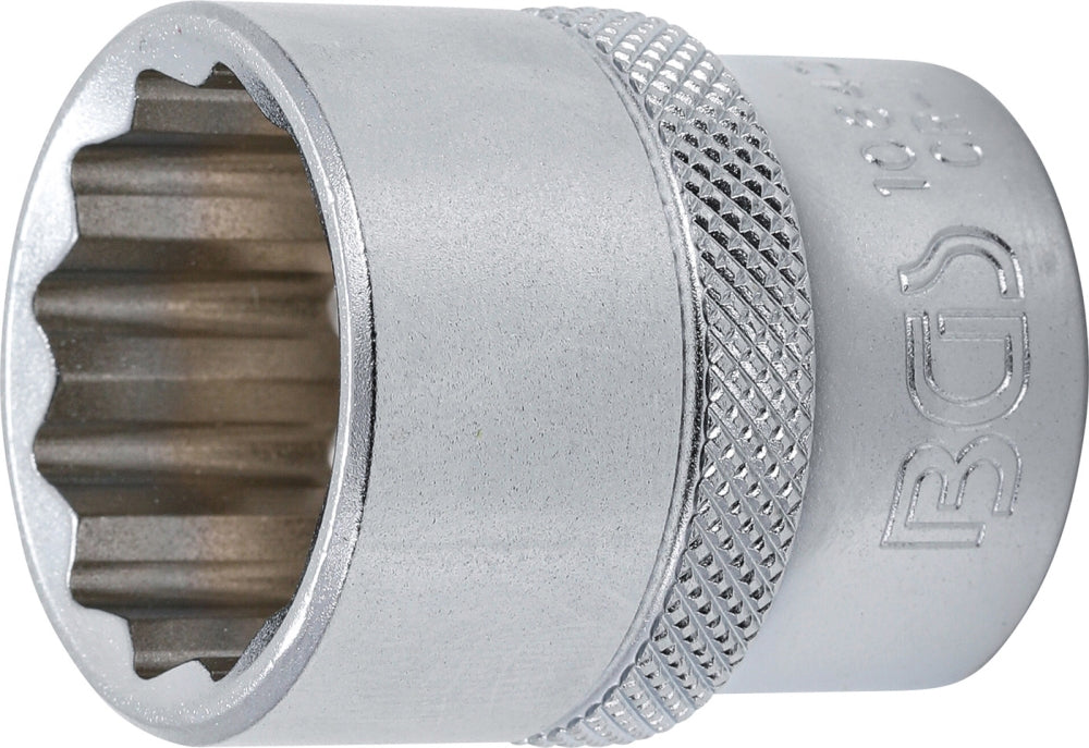 BGS 10643 Nuss / Stecknuss / Steckschlüsseleinsatz 23mm Zwölfkant Antrieb 12,5mm (1/2")