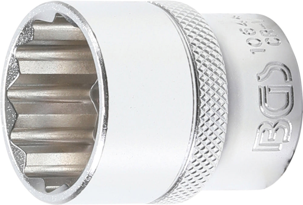 BGS 10644 Nuss / Stecknuss / Steckschlüsseleinsatz 24mm Zwölfkant Antrieb 12,5mm (1/2")