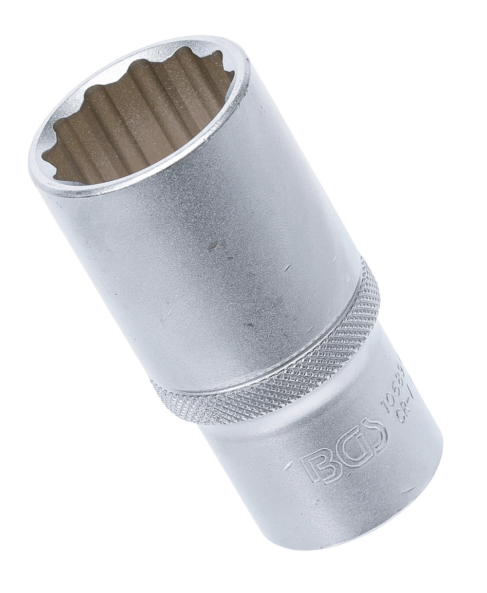 BGS 10689 Nuss / Stecknuss / Steckschlüsseleinsatz Zwölfkant tief SW 28mm Antrieb 12,5mm (1/2")