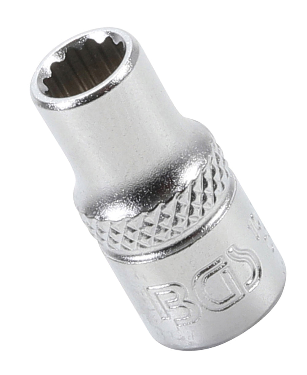 BGS 10776 Nuss / Stecknuss / Steckschlüsseleinsatz Zwölfkant tief SW 6mm Antrieb 6,3mm (1/4")