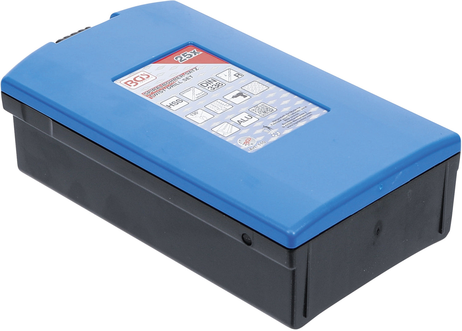 BGS 110 Satz HSS Spiralbohrer / Bohrer 1-13mm für Metall 0,5mm Abstufung