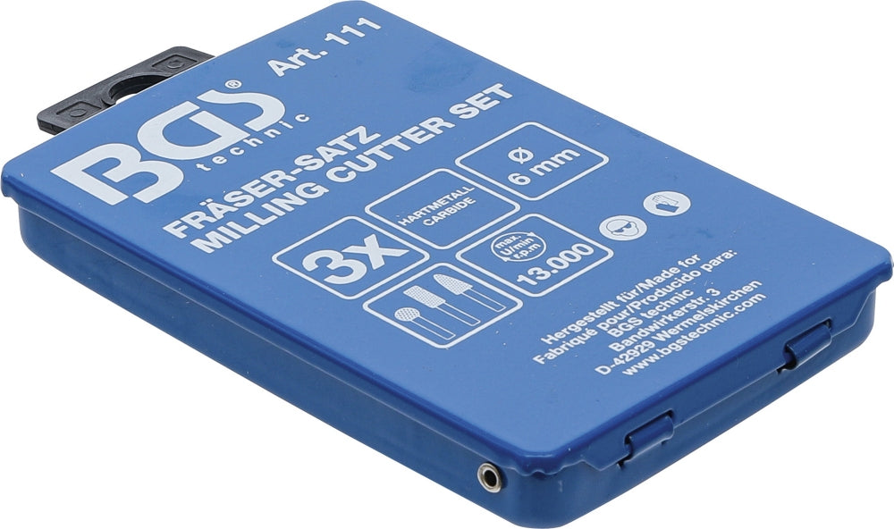 BGS 111 Satz Fräser Schaftdurchmesser Ø6mm 3 teilig