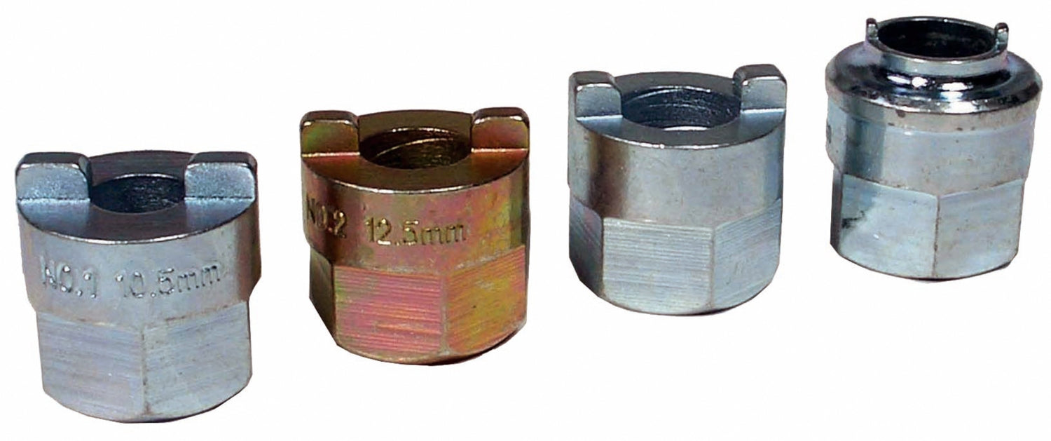 BGS 1111 Set mit Werkzeug für Federbein Einsätze 4 teilig