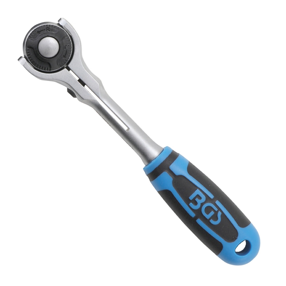 BGS 112 Umschaltknarre / Knarre mit Kugelkopf Abtrieb Außenvierkant 6,3 mm (1/4")