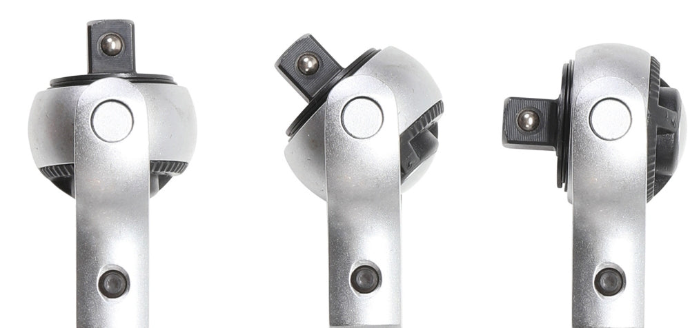 BGS 113 Umschaltknarre / Knarre mit Kugelkopf Abtrieb Außenvierkant 10mm (3/8")