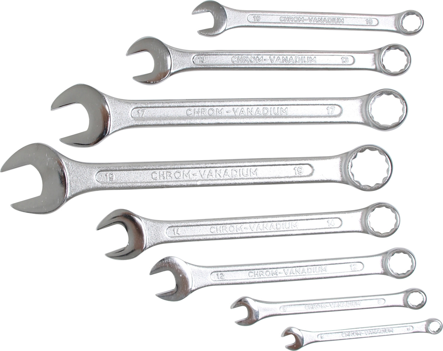 BGS 1192 Satz Ringmaulschlüssel 6-19mm metrisch 8 teilig mit Tasche