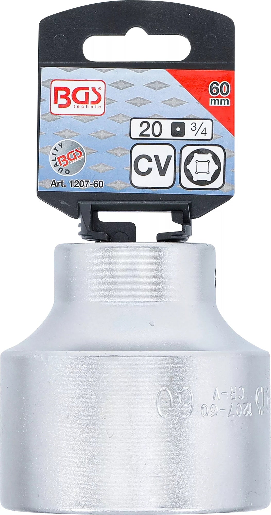 BGS 1207-60 Nuss / Stecknuss / Steckschlüsseleinsatz 60mm Antrieb 20mm (3/4")