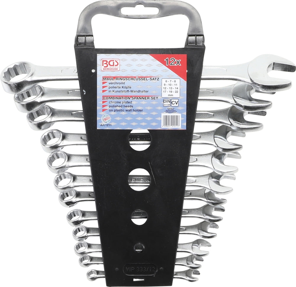 BGS 1211 Satz Ringmaulschlüssel SW 6 - 22mm metrisch 12 teilig
