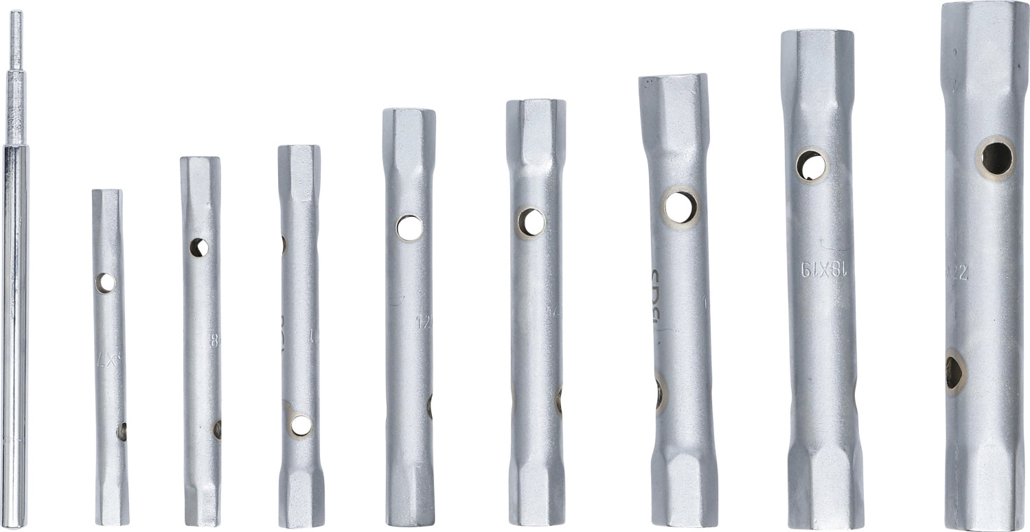 BGS 1218 Satz doppelseitige Sechskant Rohrsteckschlüssel / Doppelsteckschlüssel 6 - 22mm