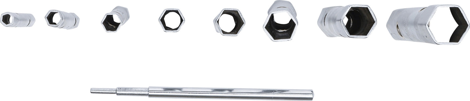 BGS 1218 Satz doppelseitige Sechskant Rohrsteckschlüssel / Doppelsteckschlüssel 6 - 22mm