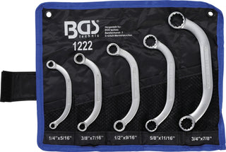 BGS 1222 ZOLL C-Form Starter- & Blockschlüssel Ringschlüssel 5/16"-7/8" 5 tlg
