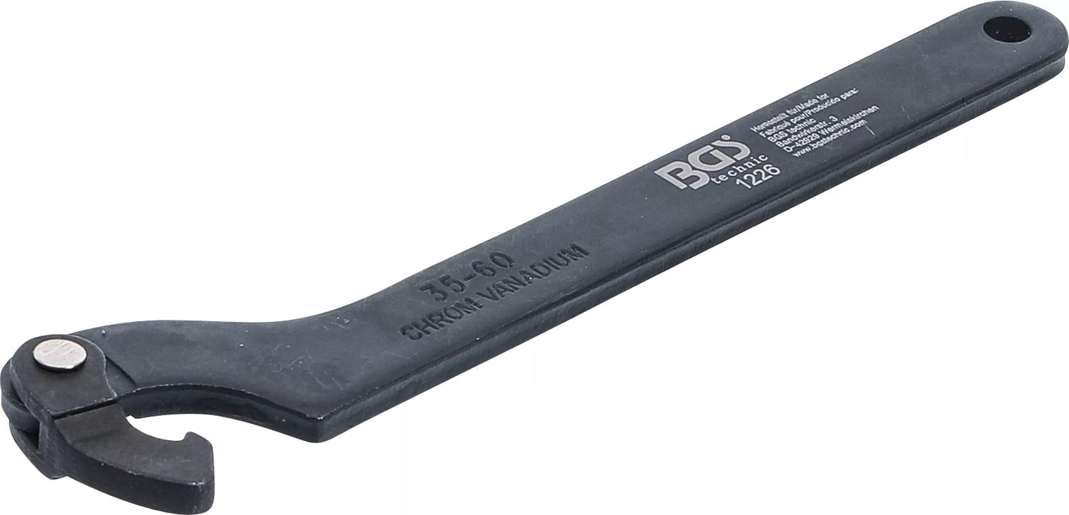 BGS 1226 Gelenk Hakenschlüssel variabel spannend Ø35-60mm Länge 175mm