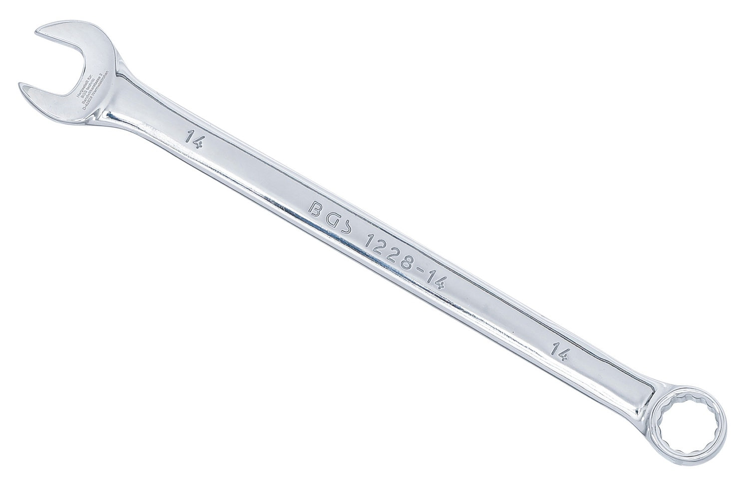 BGS 1228-14 Ringmaulschlüssel extra lang SW 14mm metrisch kalt geschmiedet hochglanz