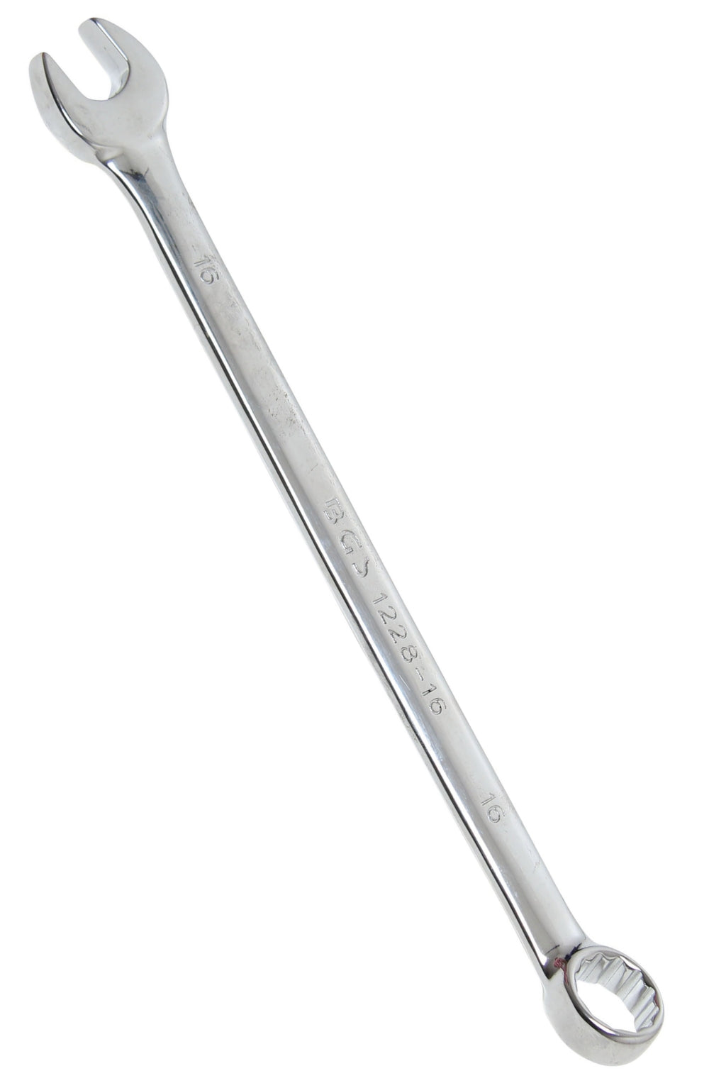 BGS 1228-16 Ringmaulschlüssel extra lang SW 16mm metrisch kalt geschmiedet hochglanz
