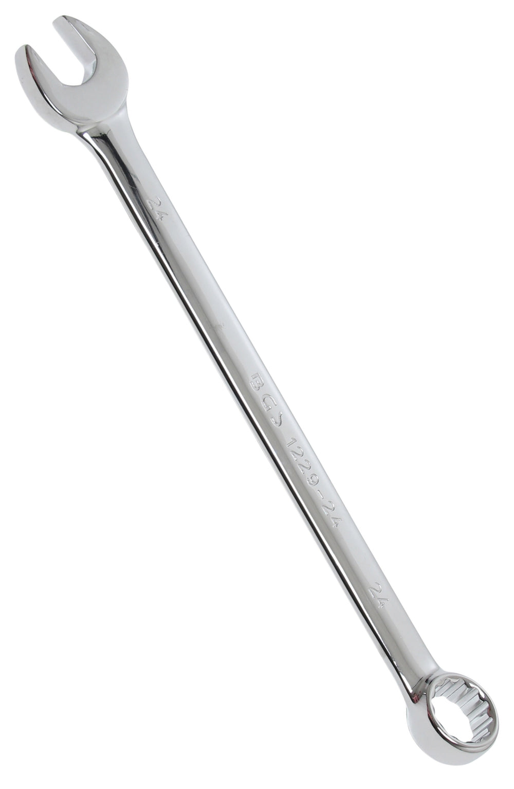 BGS 1229-24 Ringmaulschlüssel extra lang SW 24mm metrisch kalt geschmiedet hochglanz