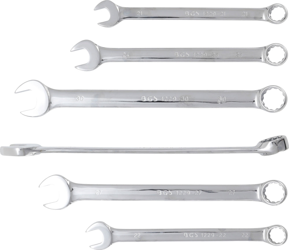 BGS 1229 Satz Ringmaulschlüssel extra lang SW 21 - 32mm metrisch 6 teilig