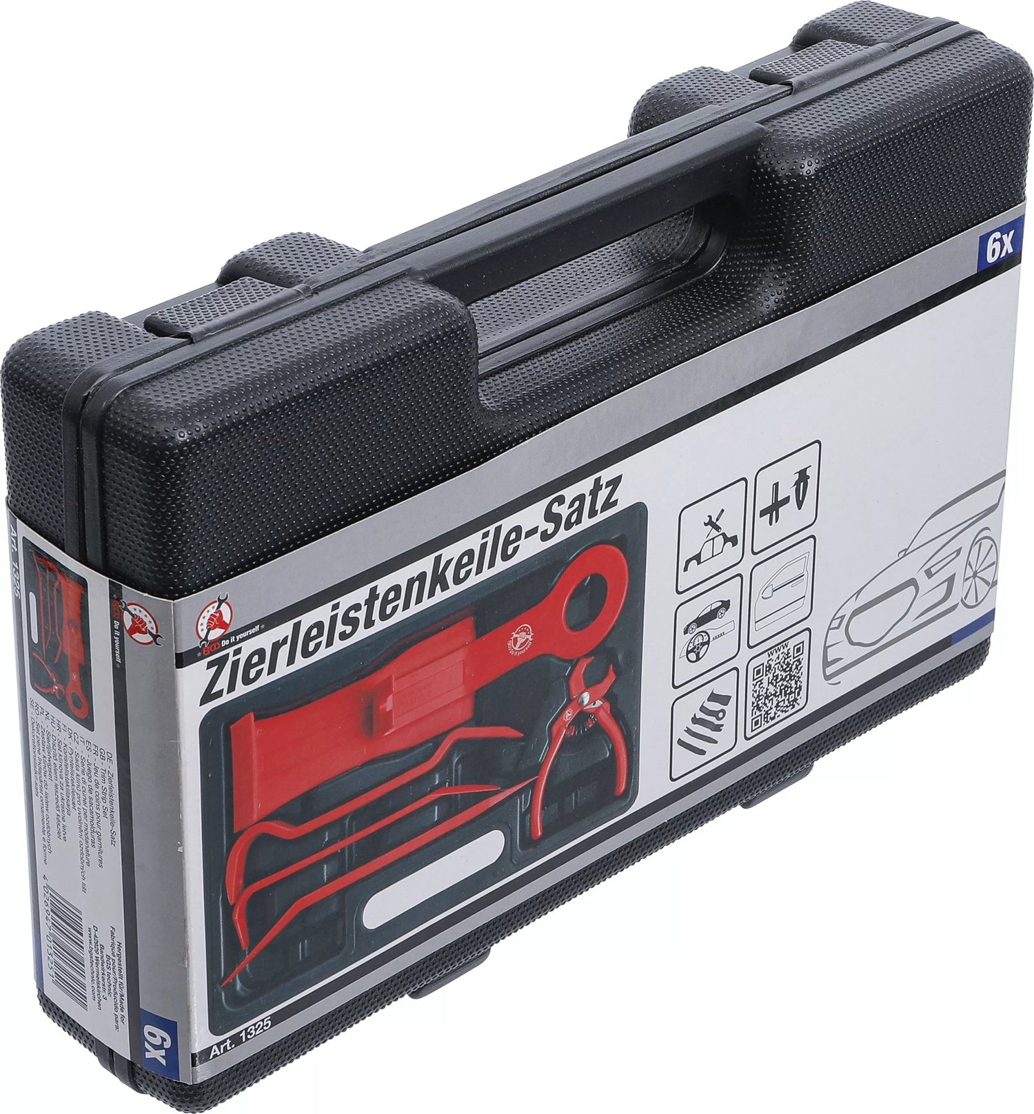 BGS DIY 1325 Satz Werkzeug für Zierleisten verschiedene Formen mit Niet Lösezange 6 teilig