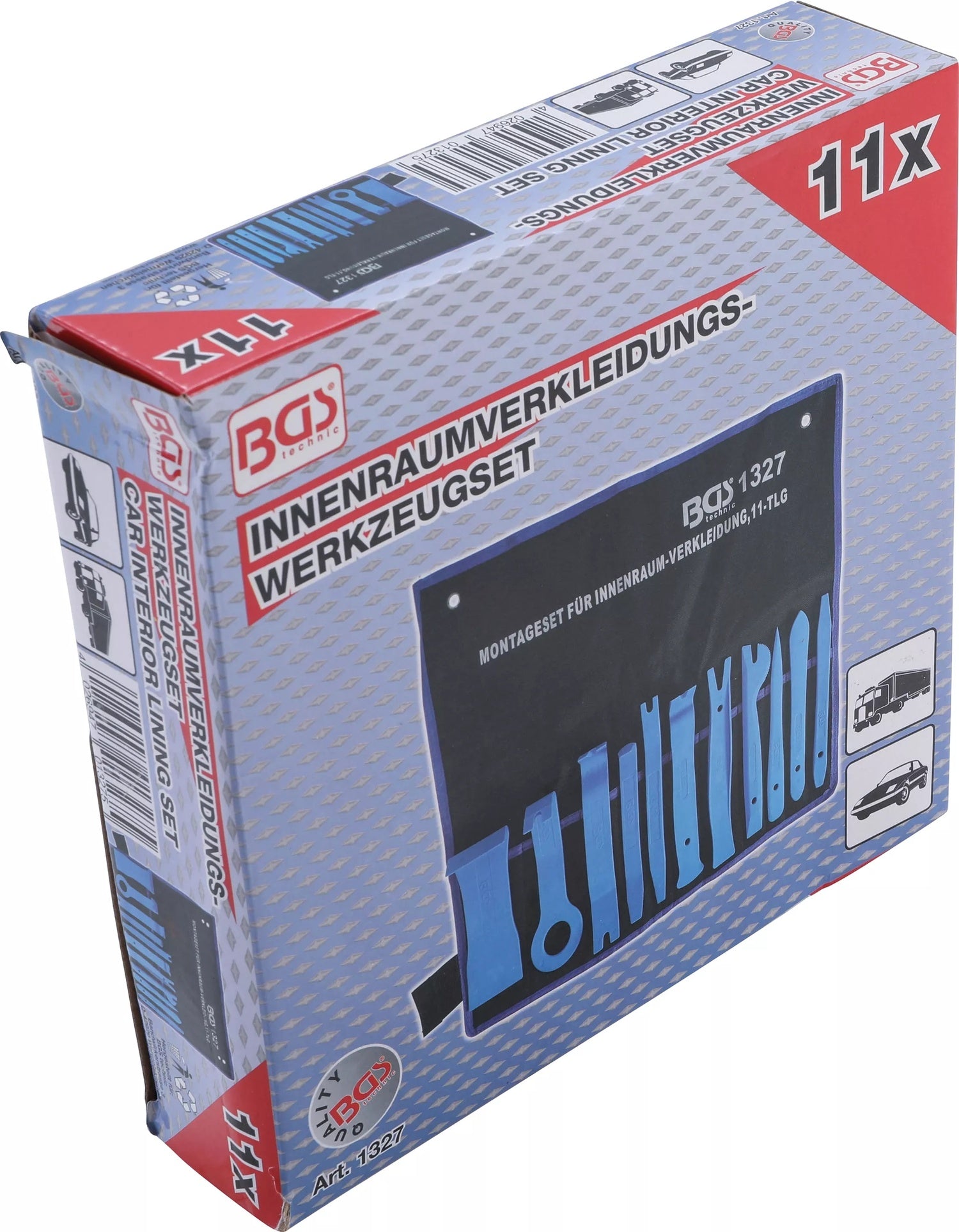 BGS 1327 Satz Montagehebel Montagekeile Ausbau / Einbau Verkleidungen Zierleisten 11teilig