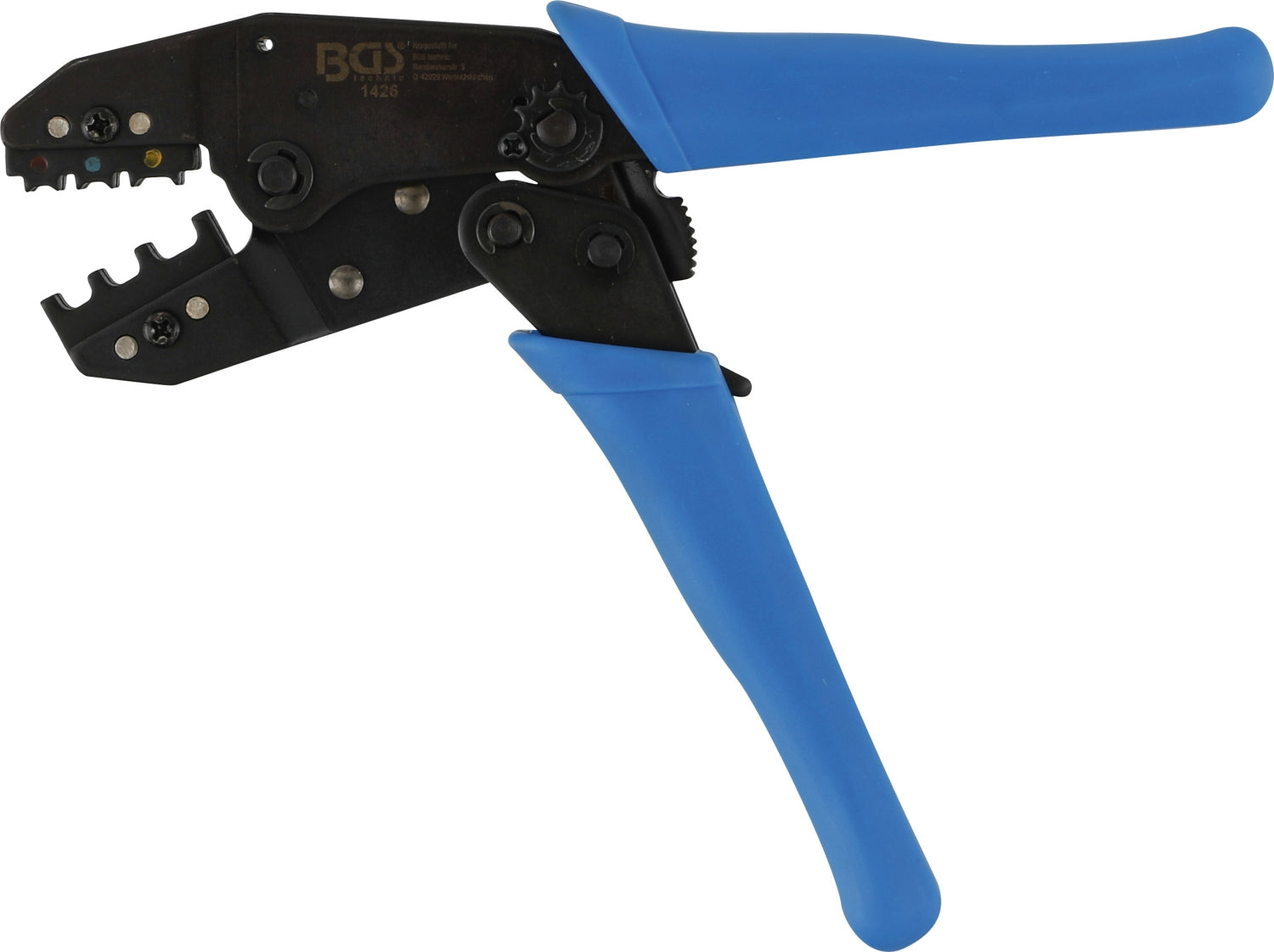 BGS 1426 Kabelschuhzange Crimpzange Presszange mit Ratschenfunktion - für isolierte Kabelschuhe