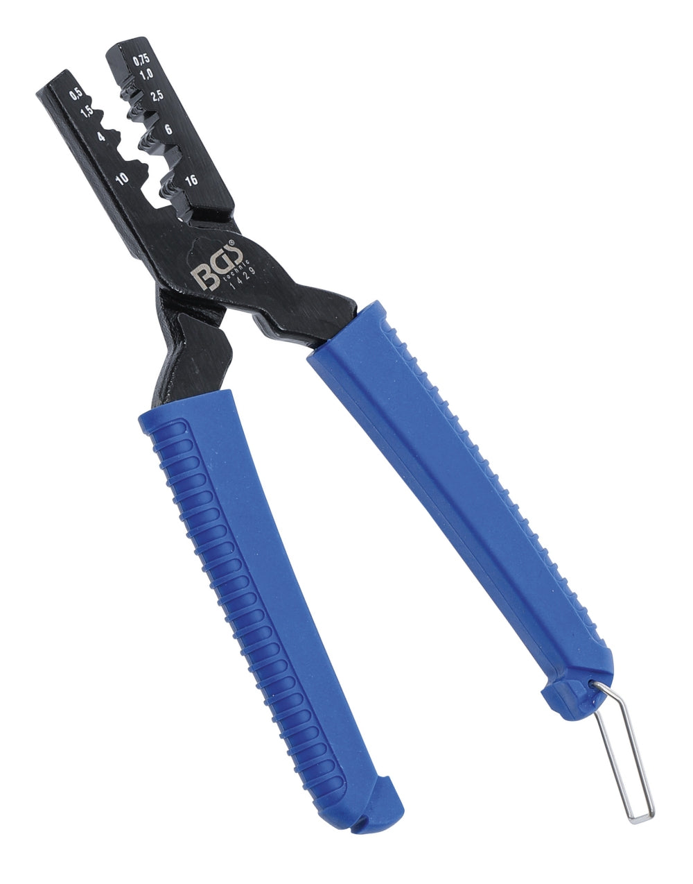 BGS 1429 Kabelschuh Presszange für Aderendhülsen 0,5 - 16mm²