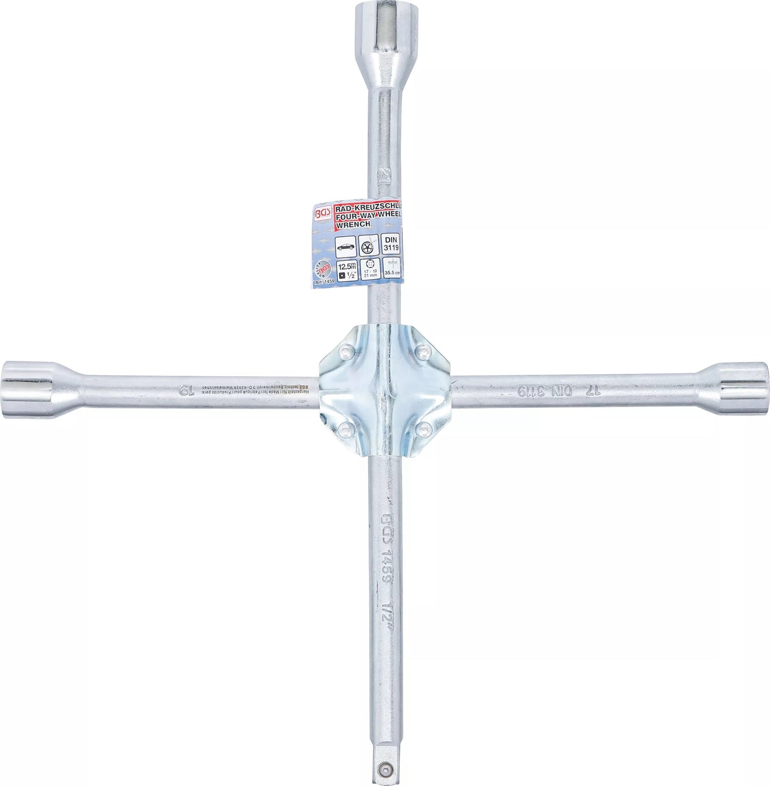 BGS 1459 Radkreuz PkW 17 x 19 x 21 x 12,5 mm (1/2")