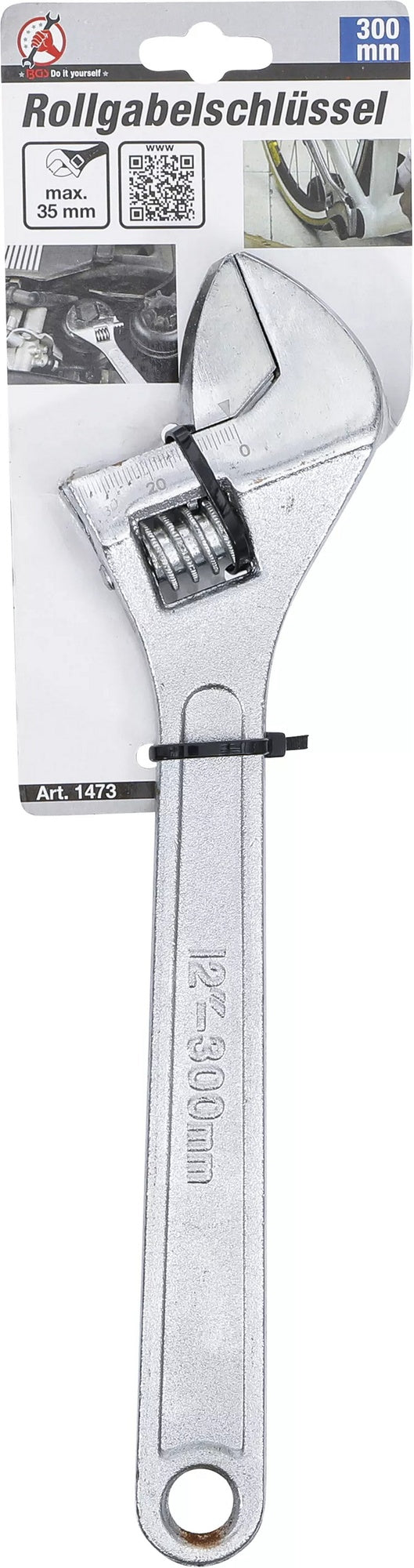 BGS DIY 1473 Rollgabelschlüssel max. 35mm Spannweite Länge 300mm