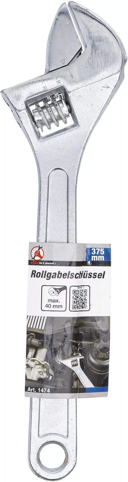 BGS DIY 1474 Rollgabelschlüssel max. 40mm Spannweite Länge 375mm